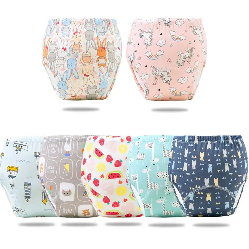 Reusable Infant Ecological Baby Diaper Training Pants Waterproof Washable Breathable Cotton Baby Underwear