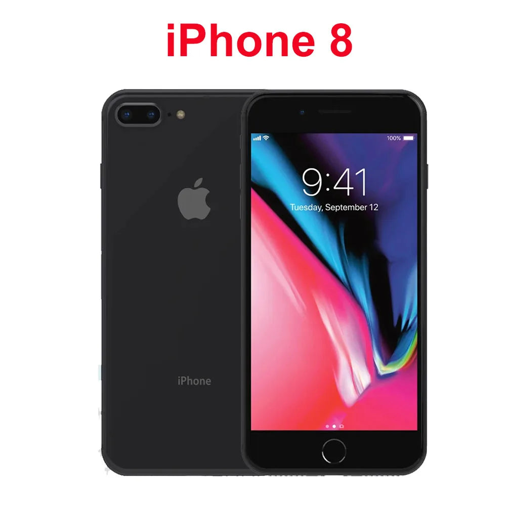 Original iPhone 8/iPhone 8 Plus Phone 8P 4.7'/5.5' Retina IPS LCD RAM 3GB ROM 64/256GB Hexa Core 12MP iOS 4G Unlocked