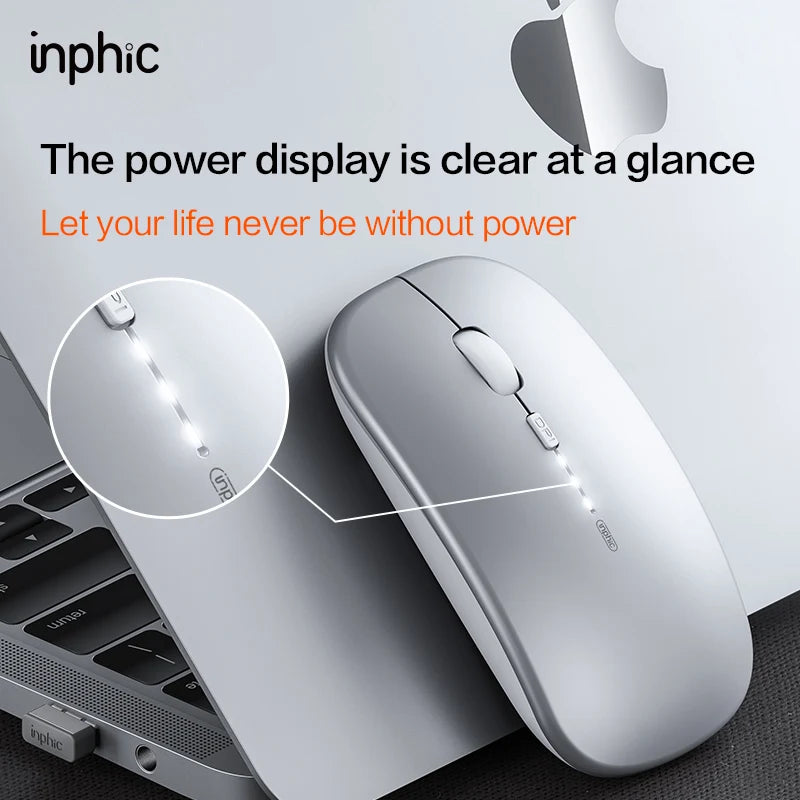 Wireless mouse with rechargeable battery