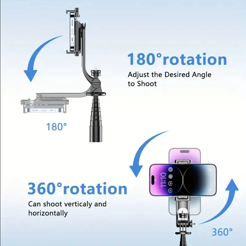 Telescopic Selfie Stick Tripod Stand Mobile Phone Support Wireless