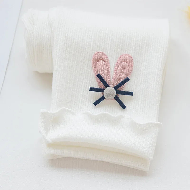 Girls Cotton Leggings Elastic Waist