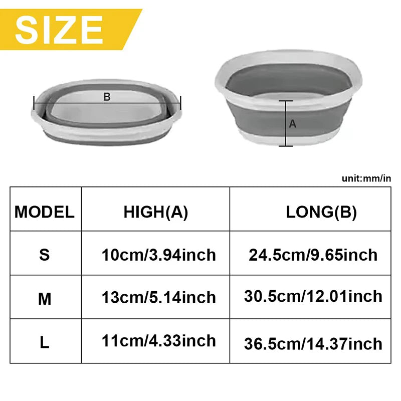 Newborn Baby Bath Tub Foldable Body Cleaning Bucket Multi-functional