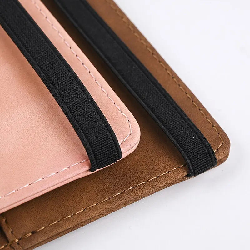 Men Leather Travel Wallet Passport Purse
