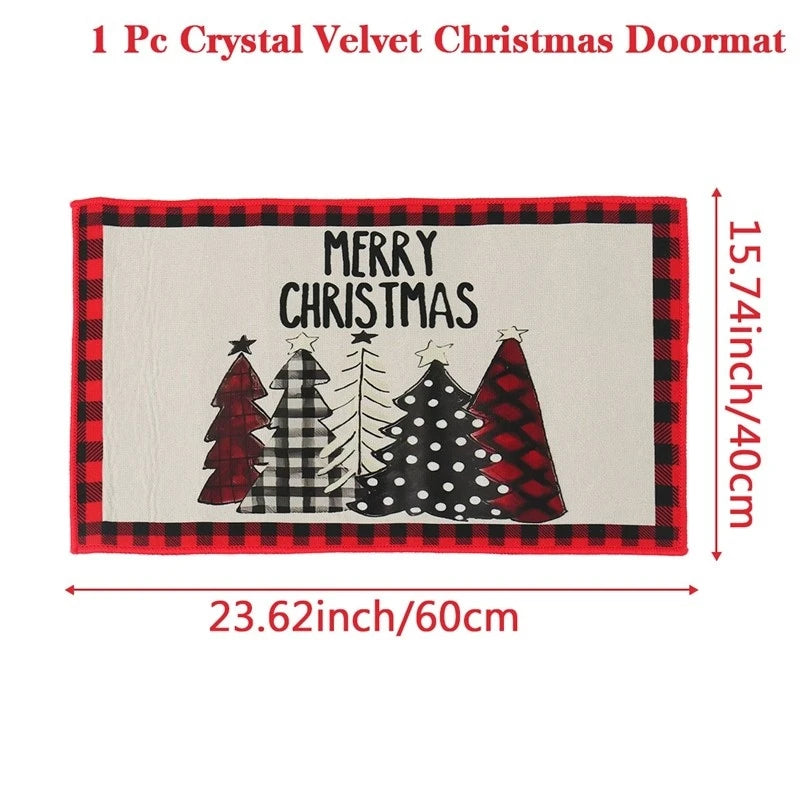 Christmas Decor Santa Claus Door Mat