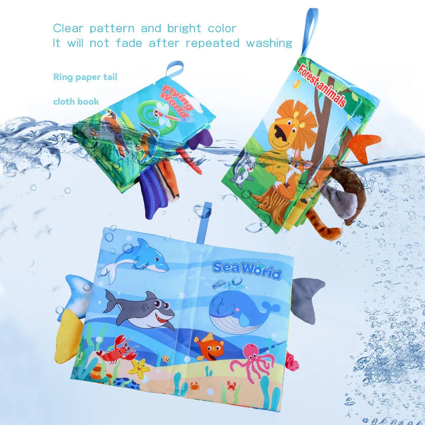 New Baby Cloth Books Visual and Auditory Training Early Educational Toys for Toddlers 12-72 Month