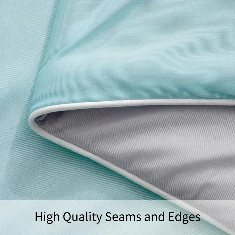 Bed Silky Air Condition Comforter Lightweight Cooled Summer Quilt with Double Side Cold & Cooling Fabric