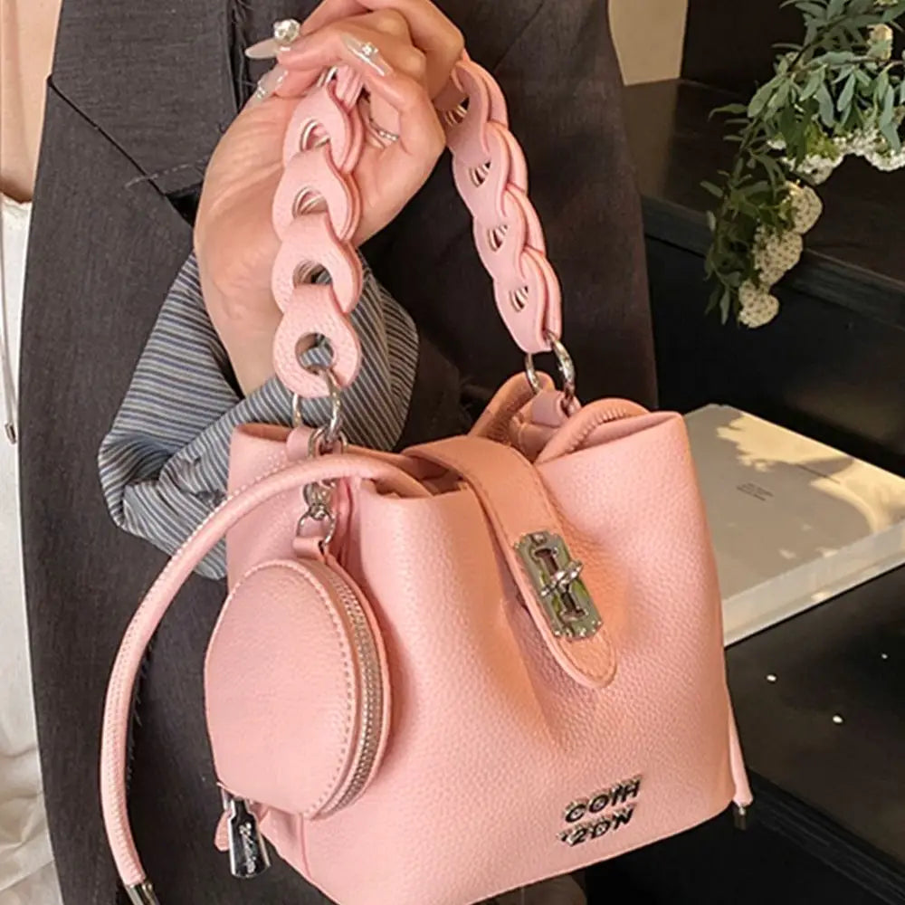 Bucket Bag for Women Single Shoulder Crossbody Bag Soft Pu