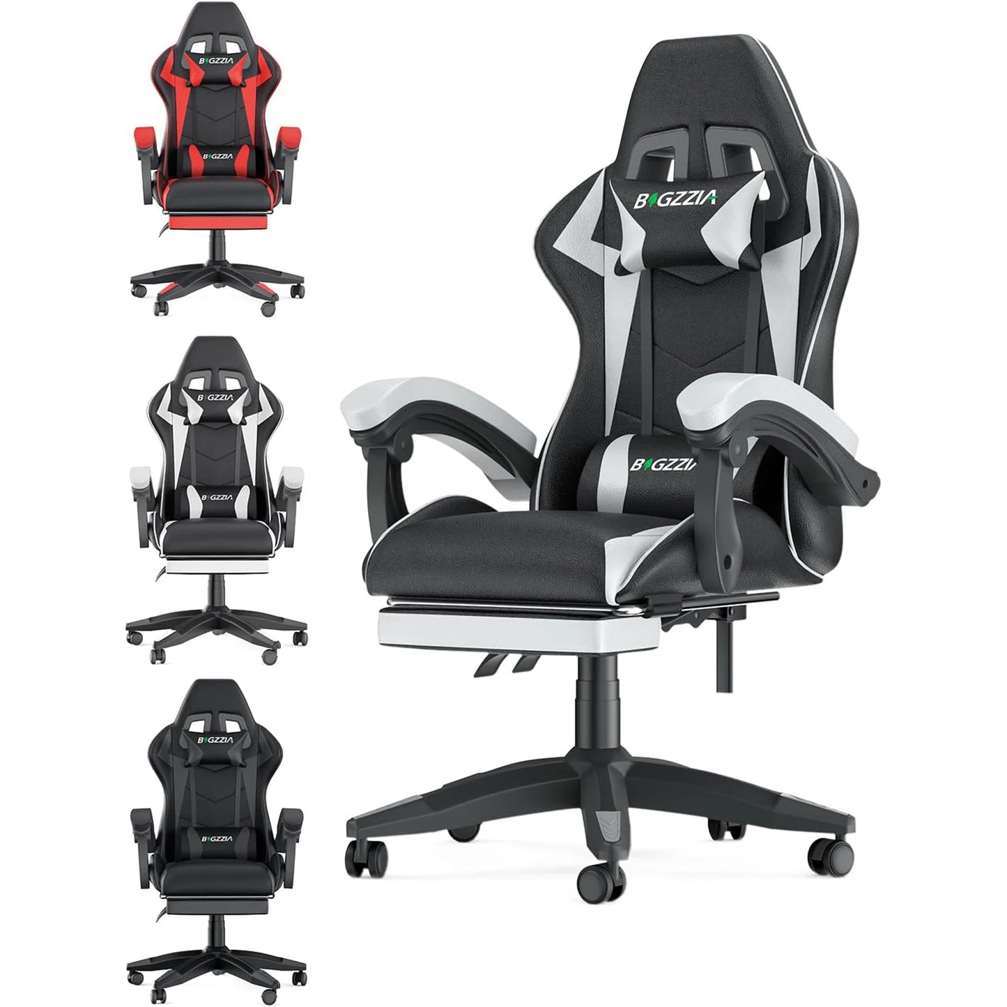 Ergonomic Computer chair with Lumbar Cushion Headrest