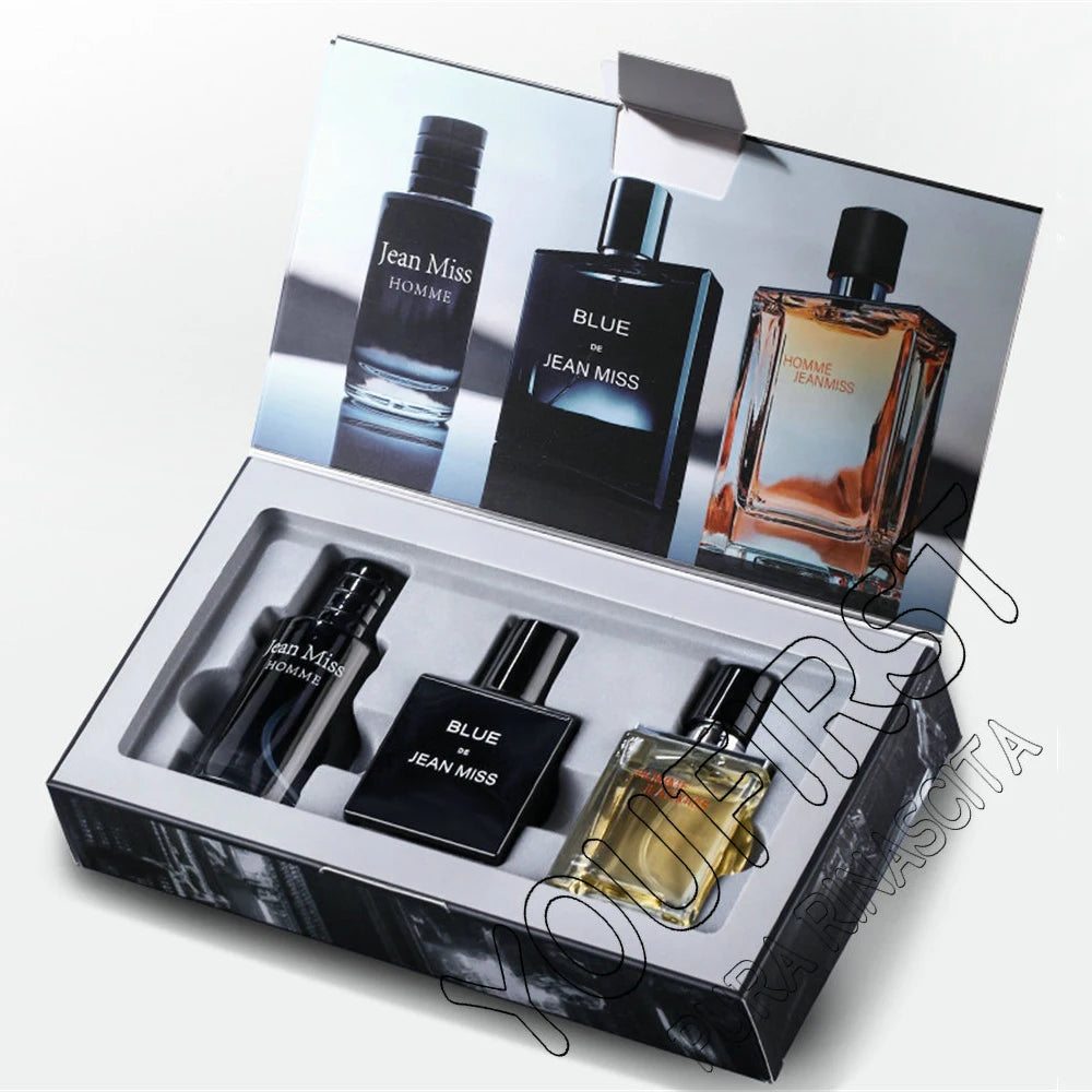 High Quality Men's Perfume 90ml Gift Box 3pcs Set Colognes Scent