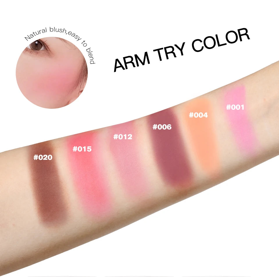 Soft Blusher Matte Natural Cheek Brighten Face Makeup