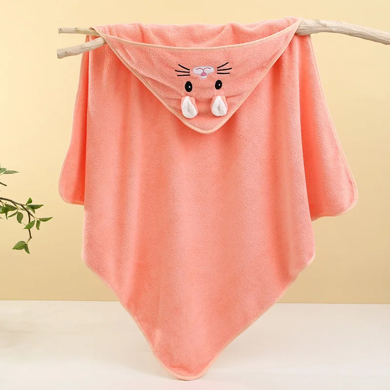 Cute Newborn Baby Bath Towel Blanket Soft Absorbent Girl Boy