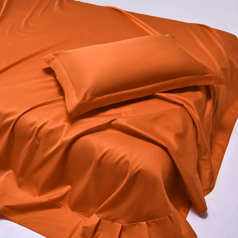 100% Egyptian Cotton Bed Sheet Set 1000TC Size Single, Double & Queen