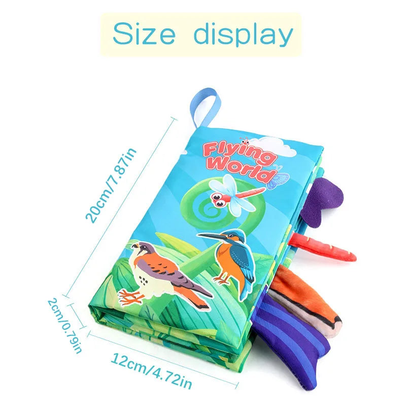 New Baby Cloth Books Visual and Auditory Training Early Educational Toys for Toddlers 12-72 Month