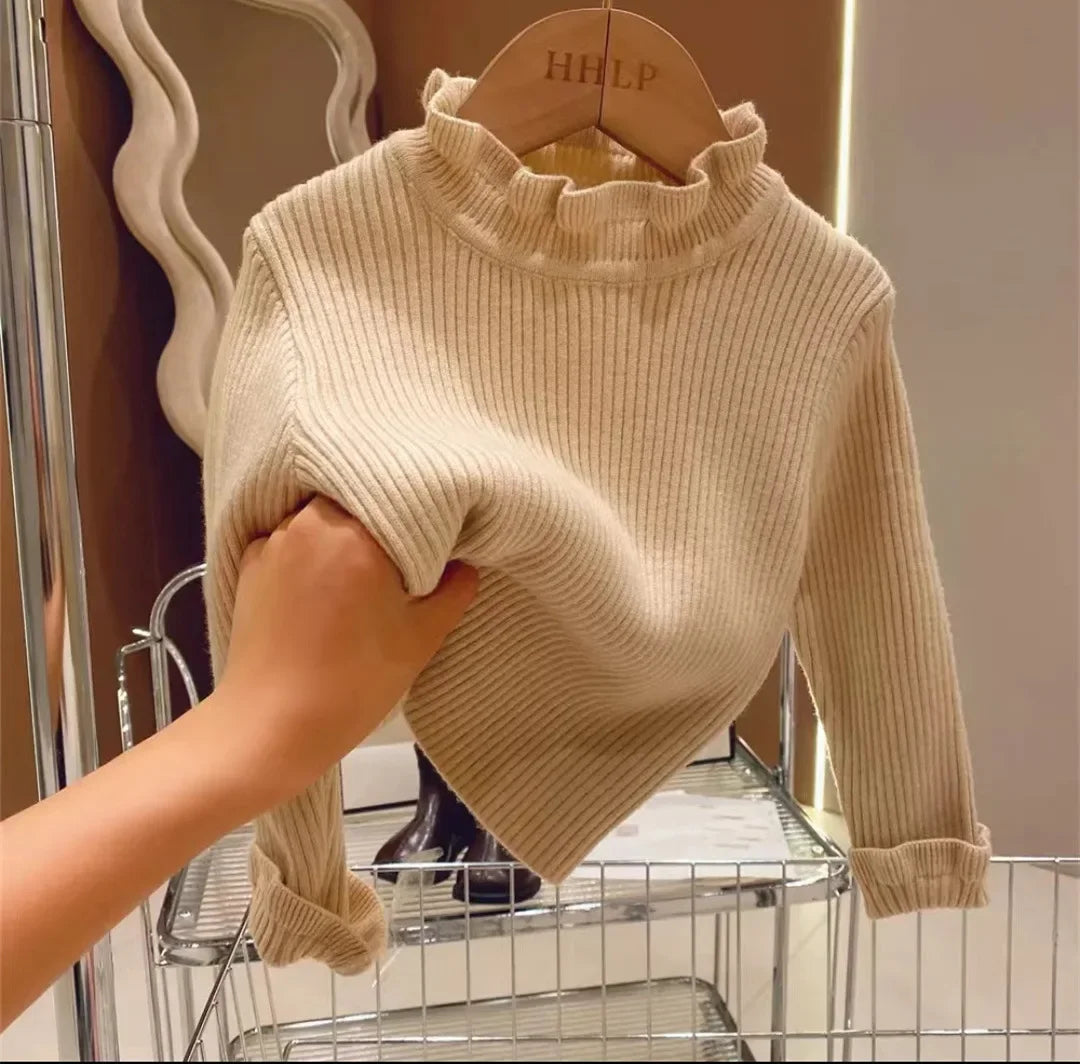 Newborn or Toddler Knit Cotton Sweater Long Sleeve