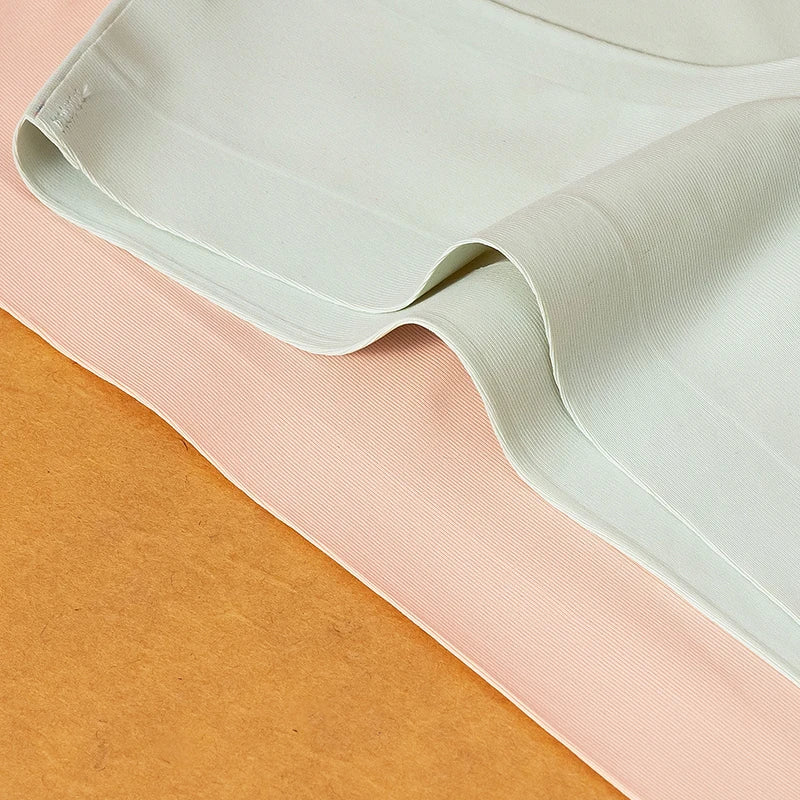 10PCS/Set Seamless women's Comfortable Underwear Silk Satin Breathable