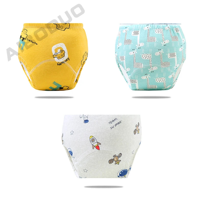 Reusable Infant Ecological Baby Diaper Training Pants Waterproof Washable Breathable Cotton Baby Underwear