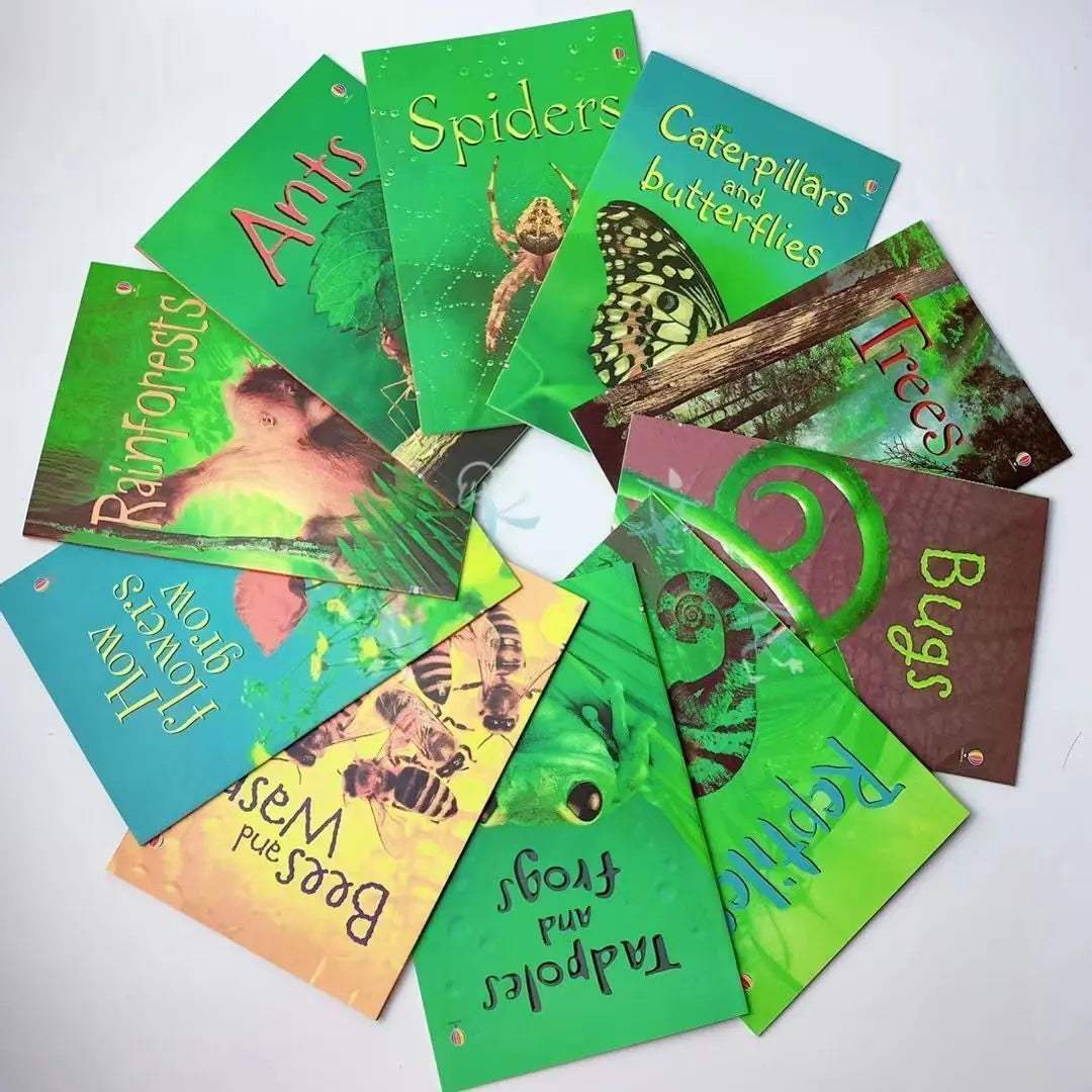 10 Books/Set Paperback Usborne Beginners Interesting Science Children Books