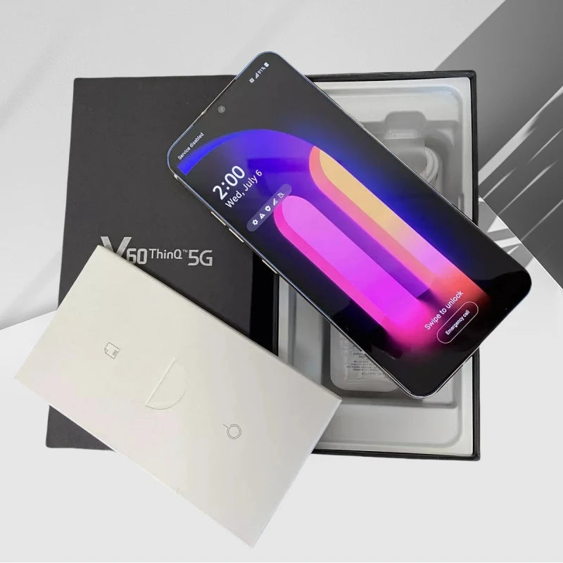 Original Unlocked LG V60 5G ThinQ Mobile Phone V600TM V600VM 6.8 " Android SmartPhone 8GB RAM 128GB ROM CellPhone