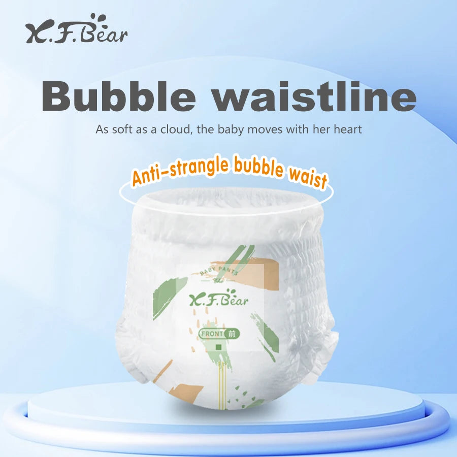 Disposable baby walking pants, lightweight and breathable, with a bubble waist design
