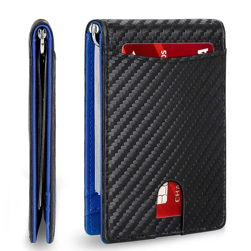 Synthetic Leather Slim Smart Wallet for Men Credit Card Holder RFID Blocking