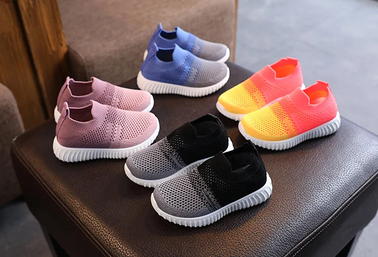 Toddler Boy or Girl Mesh Breathable Anti-Slip Walking Running Sneakers Shoes