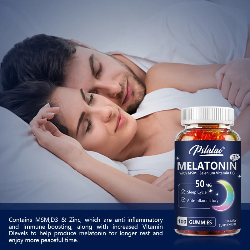 Melatonin Gummies - Helps You Fall Asleep Faster, Improve Sleep Quality, Quick Dissolution, Regulate Biological Clock