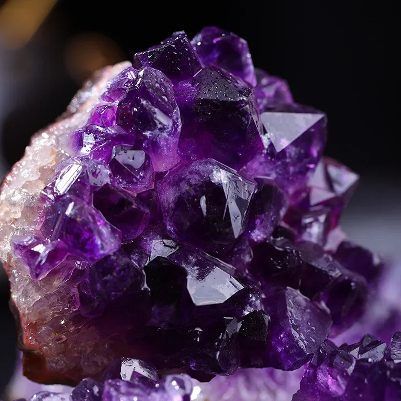 10-40g 1PC Amethyst Geode Natural Crystal Quartz Stone Mineral Decorative Irregular Shape Raw Stone Home Decor