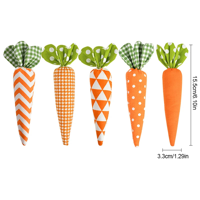 1/5pcs Easter Spring Carrot Ornaments