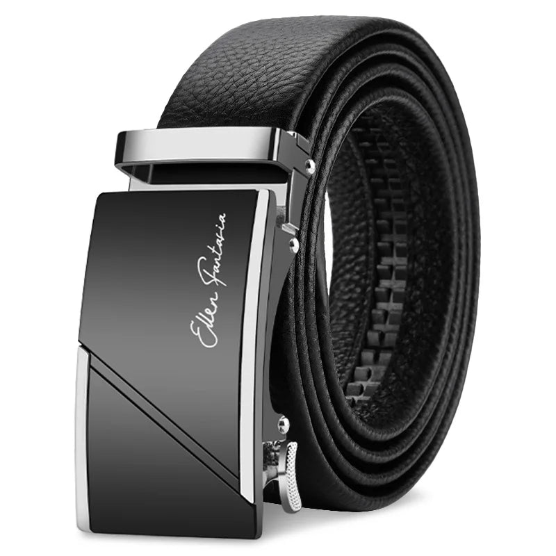 Men's Genuine Leather Belt Adjustable Waistband