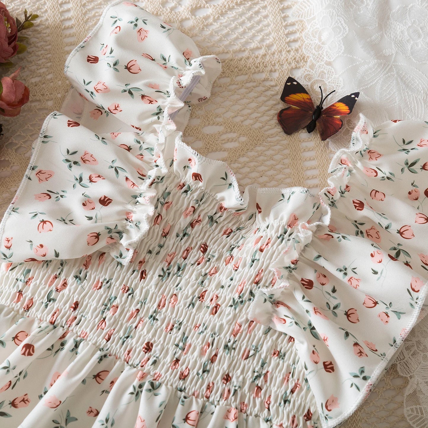 Colorful Summer Cool Refreshing Sweet Casual Dress 3-8 Years