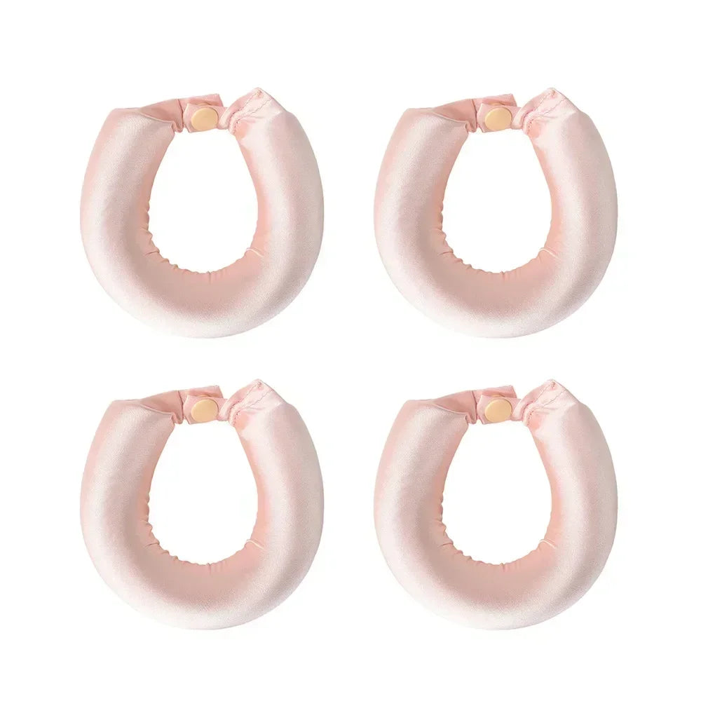 Heatless No Heat Hair Rollers Satin Curling Rod Soft Curlers Sleeping Flex Rods Styling Tools