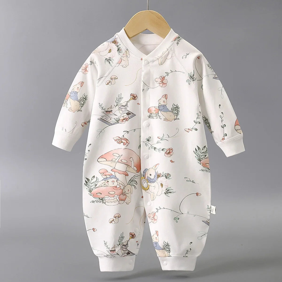 Newborn Baby Boy Girl Bodysuit Romper Comfortable Cotton Clothing for Autumn Spring