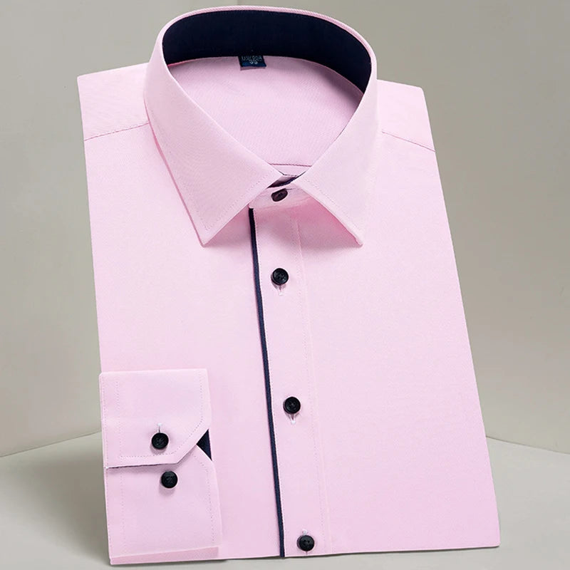 Men's Classic Long Sleeve Standard-fit Dress Shirts