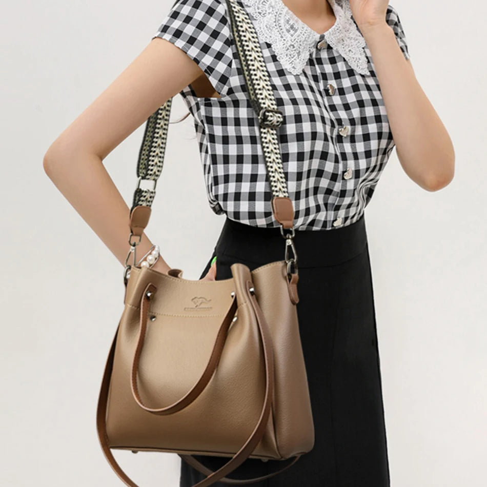 High Quality Genuine Leather Shoulder Crossbody Bags for Women