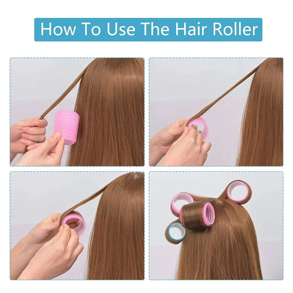 Magic Self Grip Hair Rollers 6Pcs