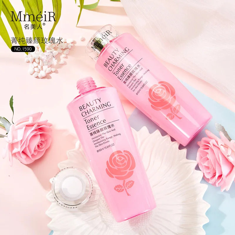 450ml Rose Water Softening Water Pink Water Toner Moisturizing Whitening Lightening Spots Nourishing Skin Repairing Skin