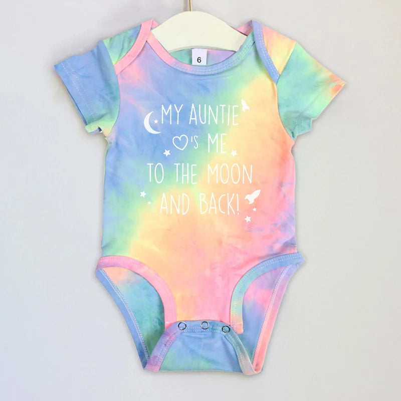 If Mom Says No My Aunt Will Say Yes Funny Newborn Baby Romper Infant Short Sleeve Newborn Unisex Girl Boy 0-24M