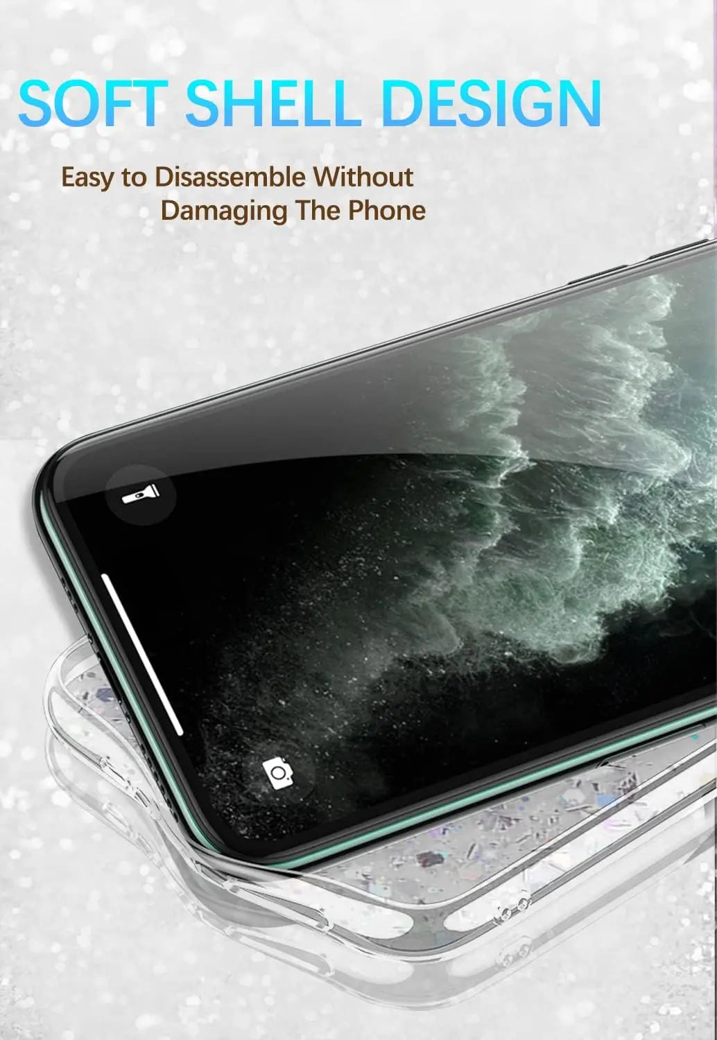 Luxury Glitter Silicone Phone Case Cover