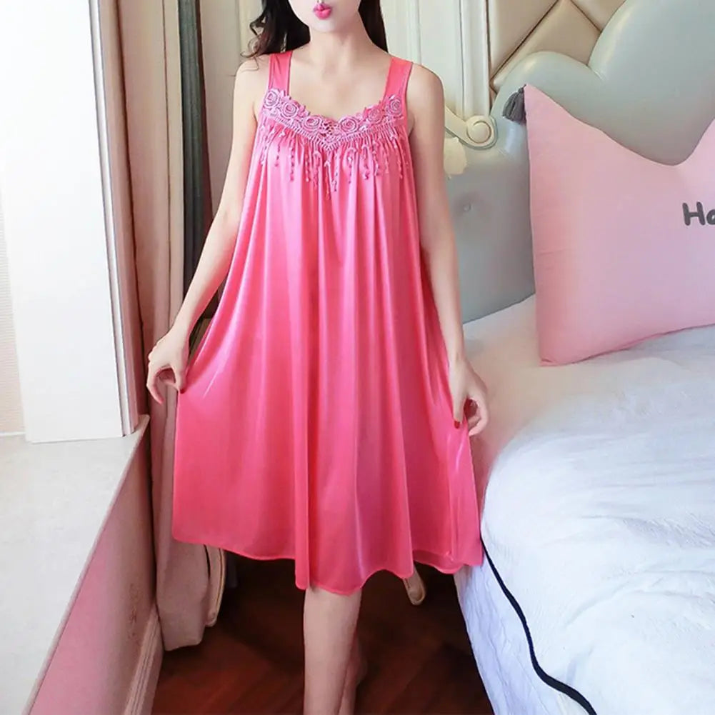 Women Summer Pajama Night Dress Comfortable Gown