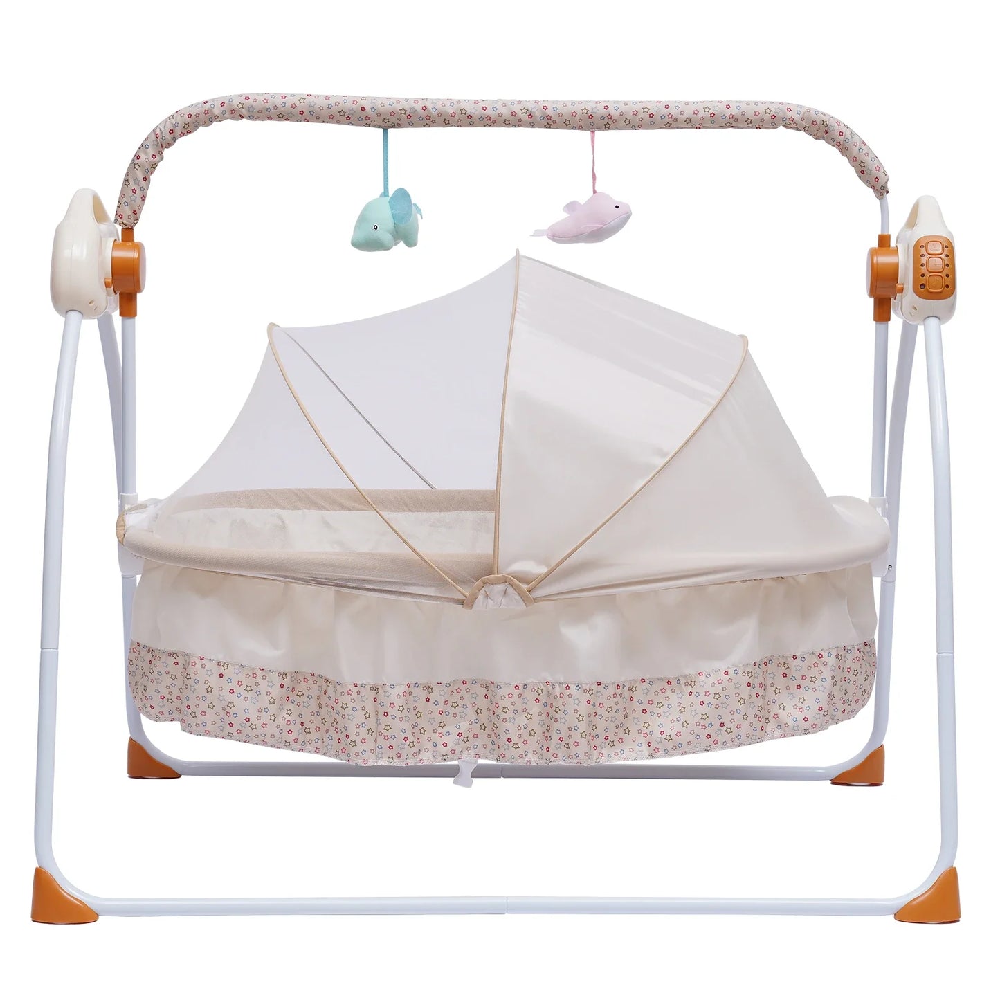 Cradle Swing Sleeping Bed Auto Rocking Swing 5 Speed Stand Baskets Musical Sleeping Basket 0-18 Months