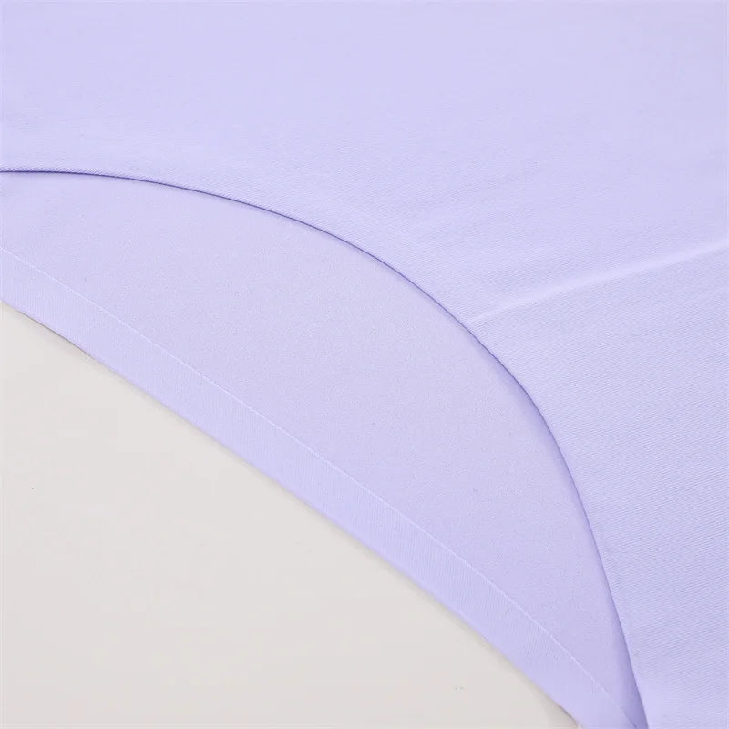 6PCS Women Seamless Panties Ice Silk Ultra Thin soft Low Rise
