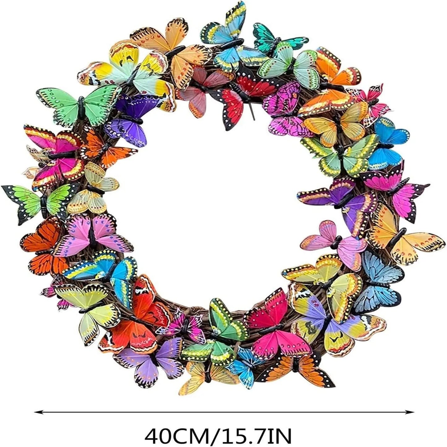 Bow Ribbon Easter Eggs Wreath Front Door Decor