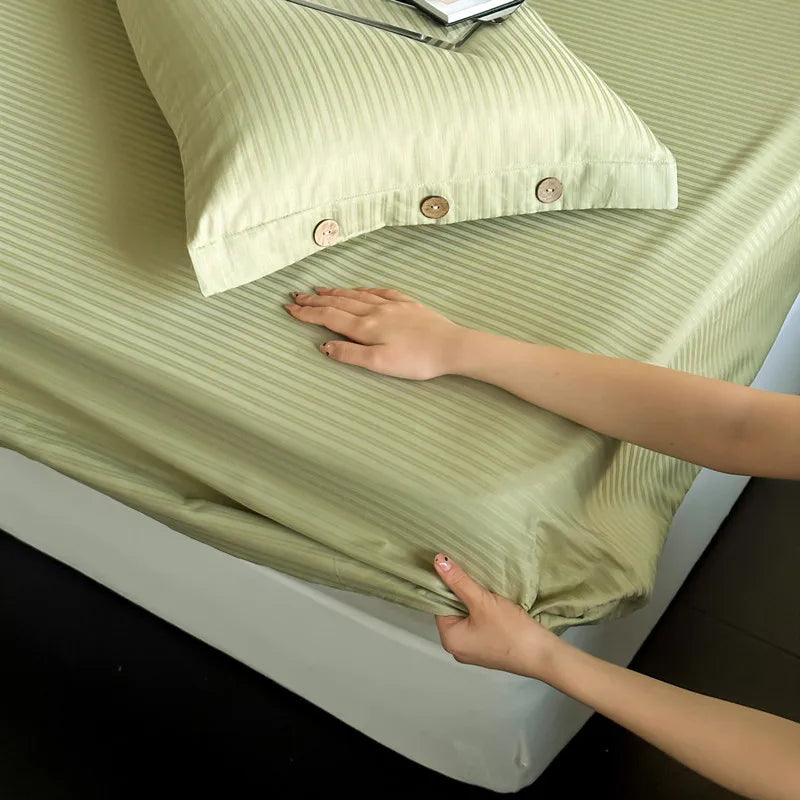 100% Egyptian Cotton Fitted Sheet with Pillowcase