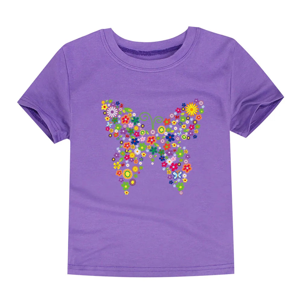 100% Cotton Toddler Girl T- Shirts