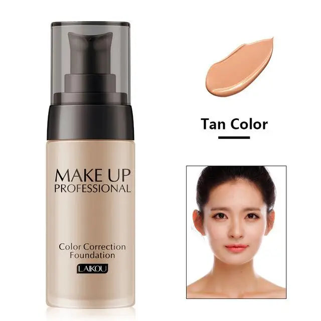 Makeup Base Face Liquid Foundation BB Cream Concealer Moisturizer Oil-control Whitening Waterproof 40g
