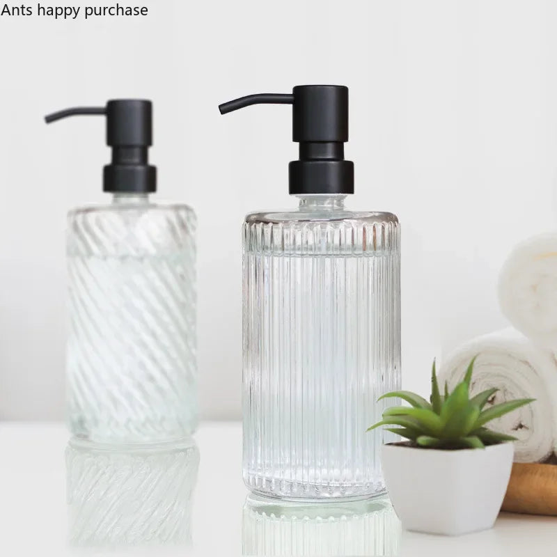 Transparent Bathroom Accessories Soap Bottle Dispenser