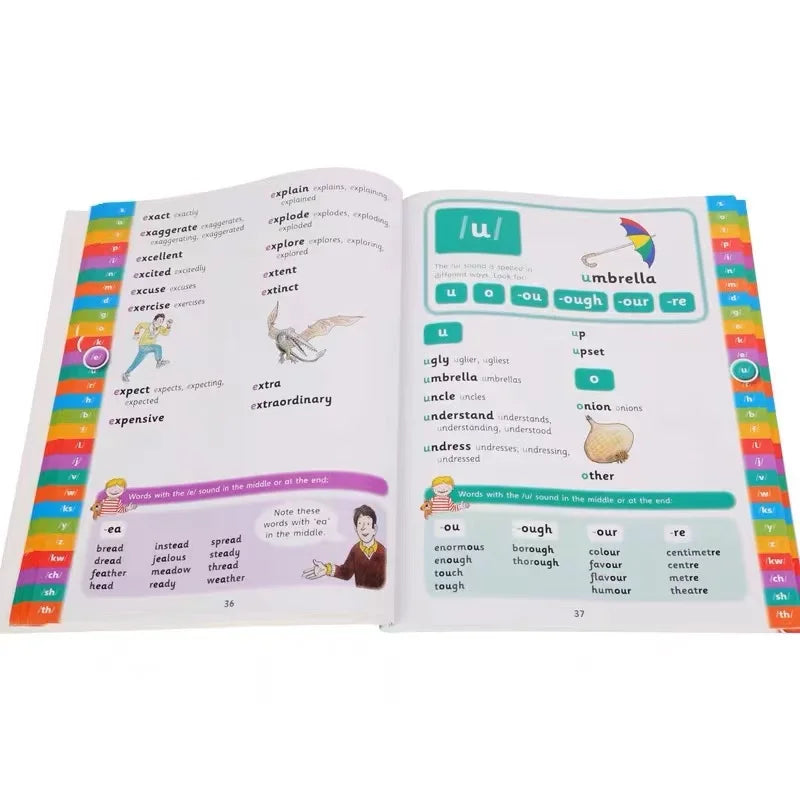 1 Book Oxford Phonics Spelling Dictionary English Learning Picture Book Tool for 3-12 Years Old Children