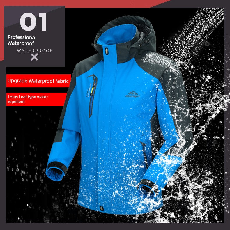 Men's Thin Outdoor Waterproof All Year Round Shell Jacket