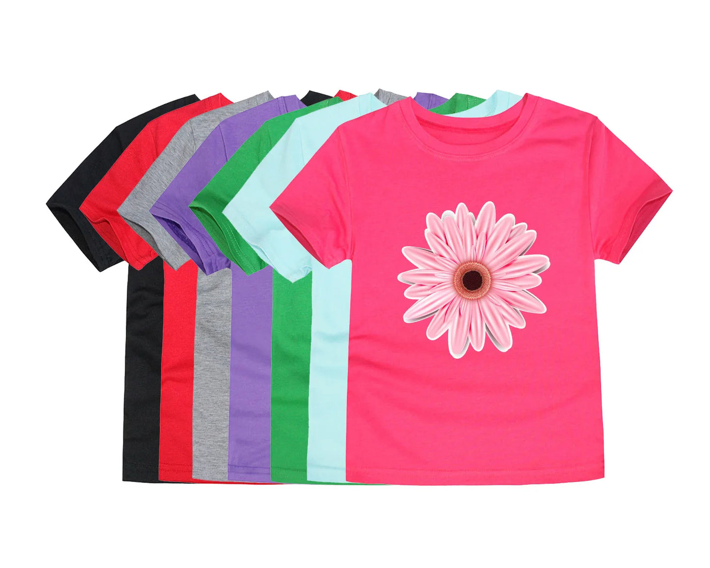 100% Cotton Toddler Girl T- Shirts