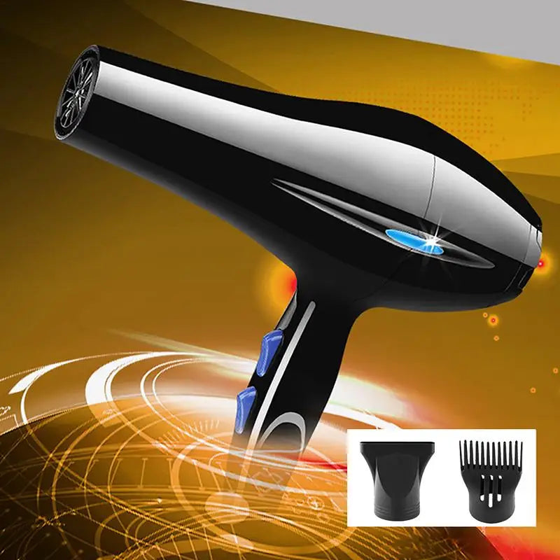 2200W Powerful Hair Dryer with Nozzle Tail Comb Flat
